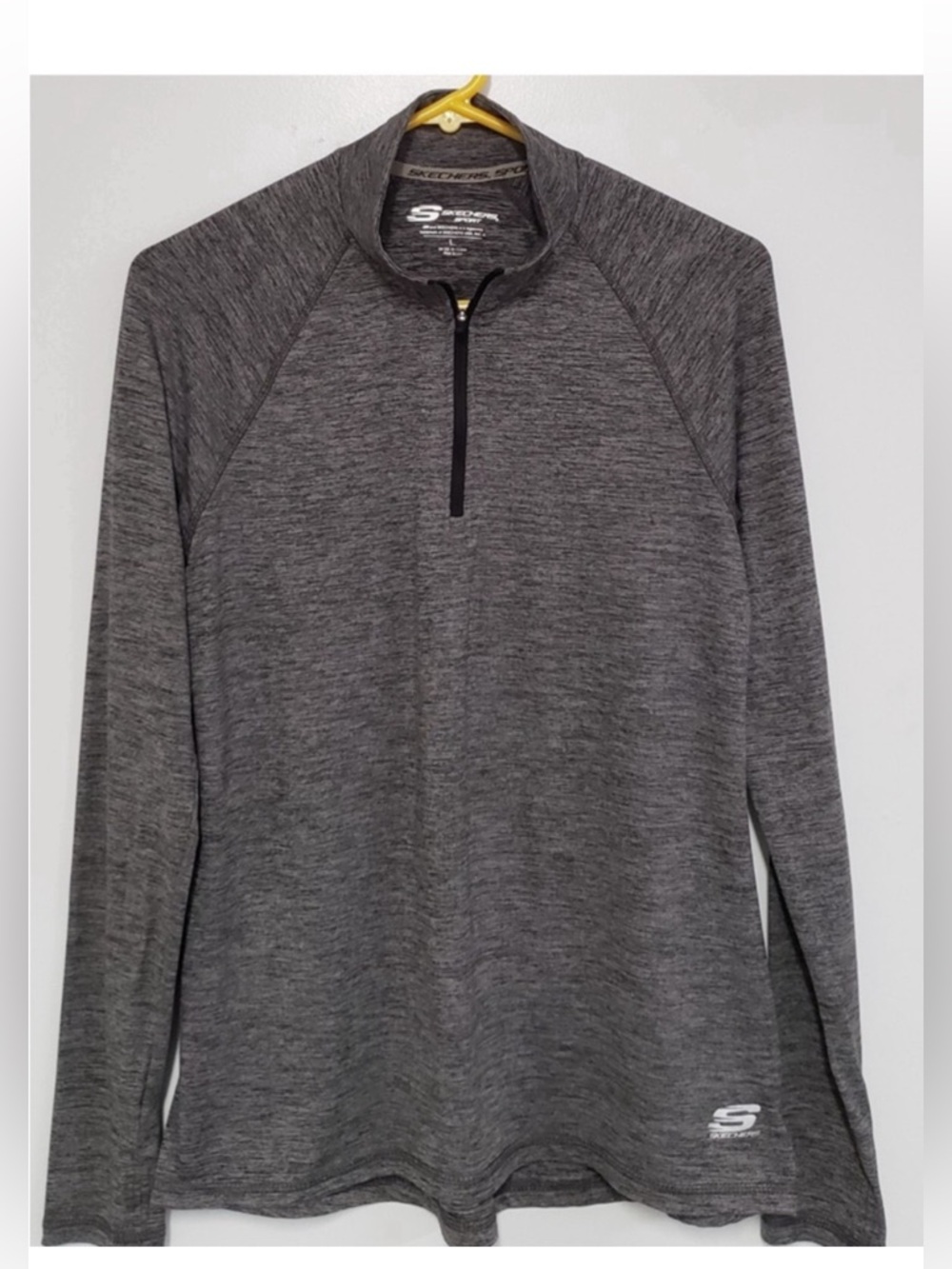 Skechers Gray Heather Quarter-Zip Pullover size L new with tags